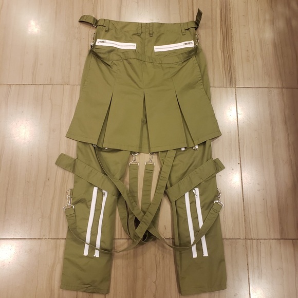 Olive bondage pants - Picture 2 of 2